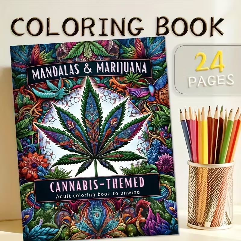 Adult Coloring Book Stress Relief - 24ページ マンダラスタイル、塗り絵、塗り絵落書きクリエイティブペインティング、大人のストレス解消描画ブック