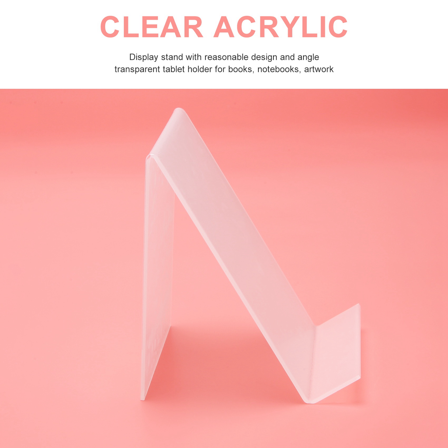 COFA アクリルブックスタンド（棚付き）、透明アクリルディ - Clear Acrylic Book Stand Holder のレビューと価格