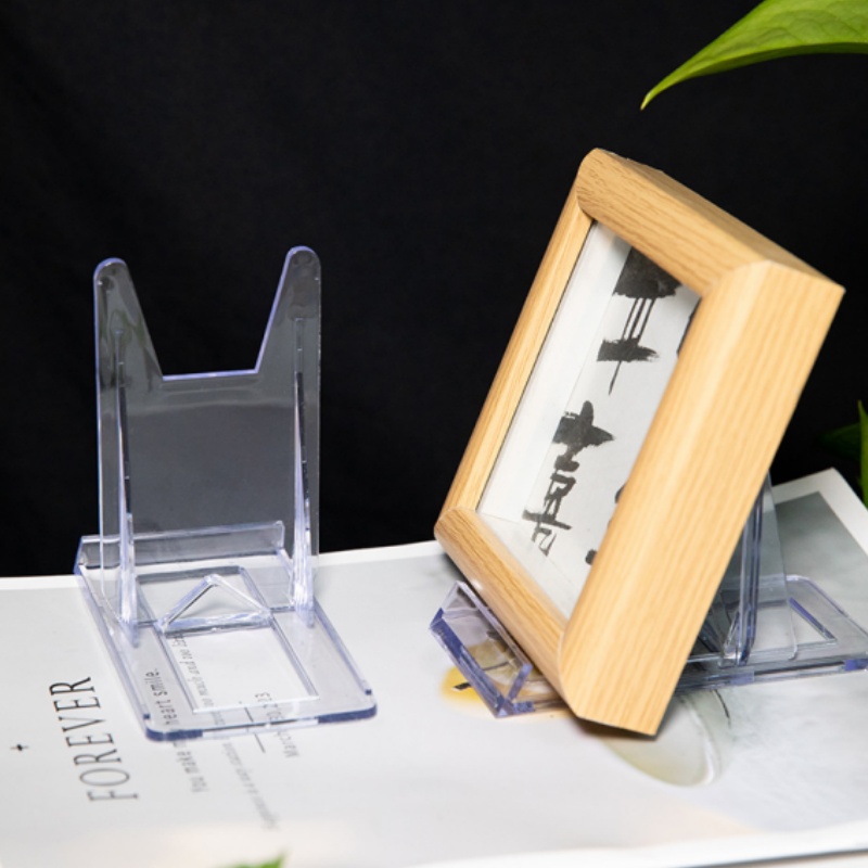 透明アクリル製ディスプレイスタンド、5個または10個入り。小 - Clear Acrylic Book Stand Holder のレビューと価格