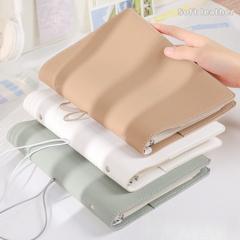 A5 ソフトPU DIYバインダー フォトカードコレクション - Vintage Leather Journal Notebook のレビューと価格