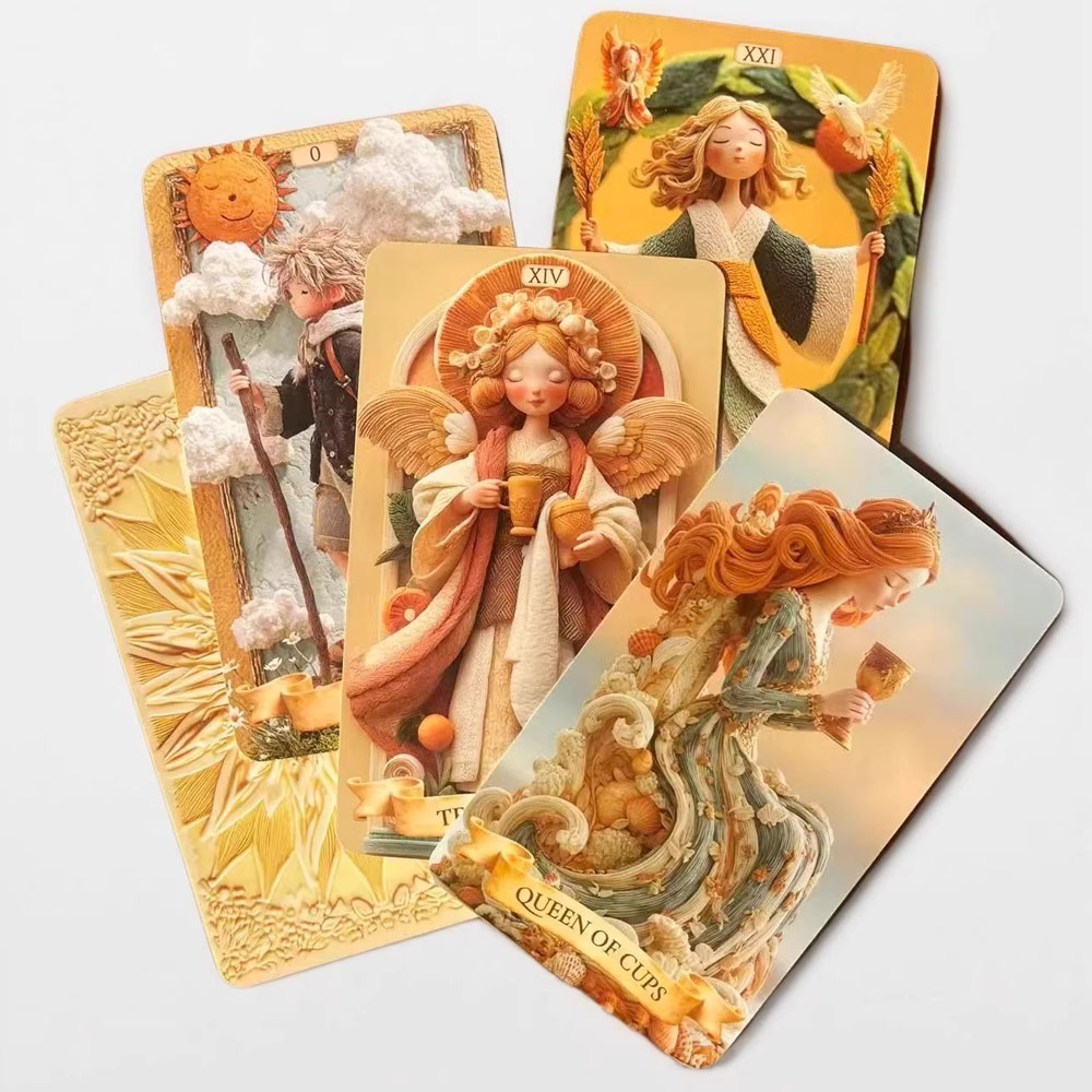 78枚のタロットカードセット、13x8cm クレイ・アルカナ - Tarot Deck With Guidebook のレビューと価格