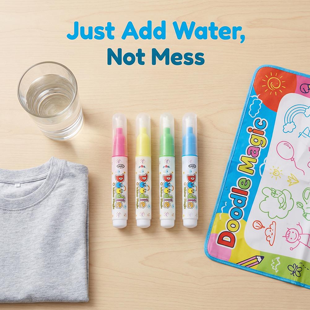 1/4 個再利用可能なマジックウォーターペン、水描画ブック用 - Reusable Water Magic Coloring Book のレビューと価格