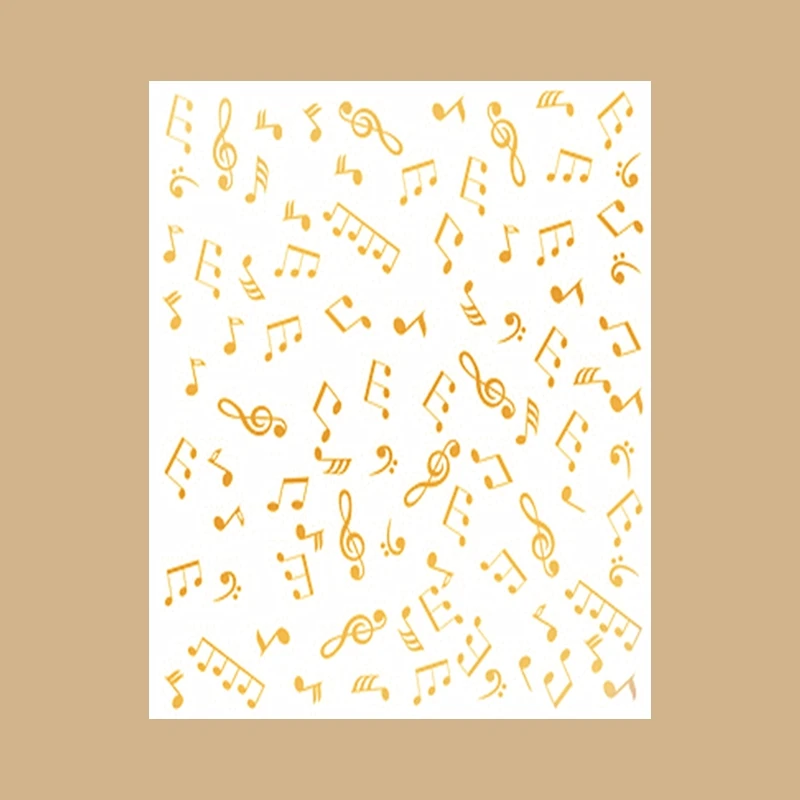 ノート音楽背景ホット箔プレートクリスマス金属切削ダイススクラ - Blank Sheet Music Notebook のレビューと価格