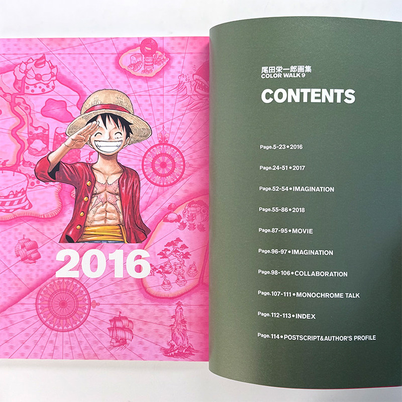 ワンピースイラストブック「カラー・ウォーク9」。公式アニメア - Stationery Books のレビューと価格