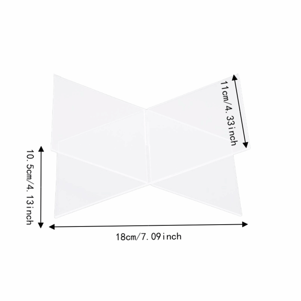 X字型デザインのアクリル製ブックスタンド 1セット 透明アク - Clear Acrylic Book Stand Holder のレビューと価格