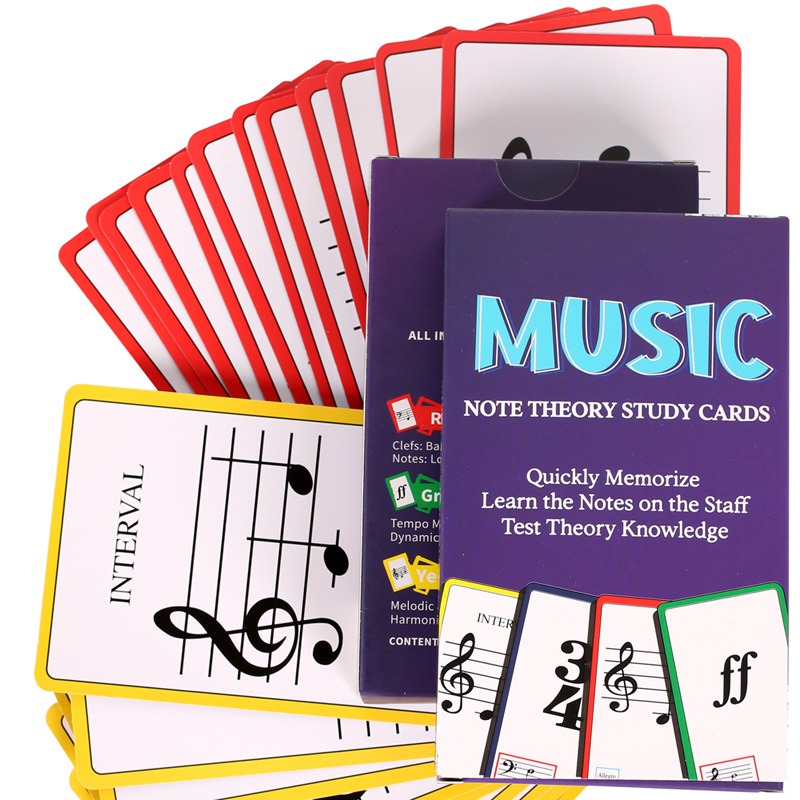 音楽フラッシュカードピアノギターコード表、ギターピアノ学習音 - Blank Sheet Music Notebook のレビューと価格