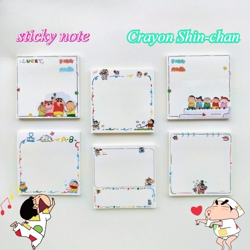 クレヨンしんちゃんの可愛いメモ帳。学生向けのメッセージノート - Stationery Books のレビューと価格